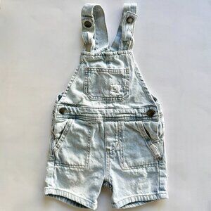 Cotton On Kids Denim Short Overalls | Light Wash | 3